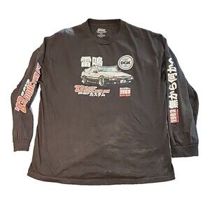 DGK Racing Streetwear Shirt Mens Extra Large Flyin Low 24/7-365 DOHC Twin Cam‎